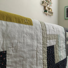 Load image into Gallery viewer, Log Cabin Variation Baby Quilt