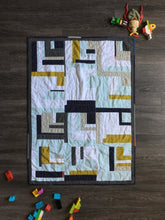 Load image into Gallery viewer, Log Cabin Variation Baby Quilt