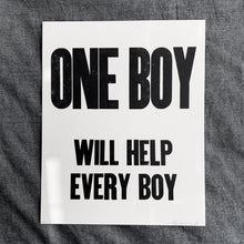 Load image into Gallery viewer, Overheard Letterpress prints- One Boy One Girl set